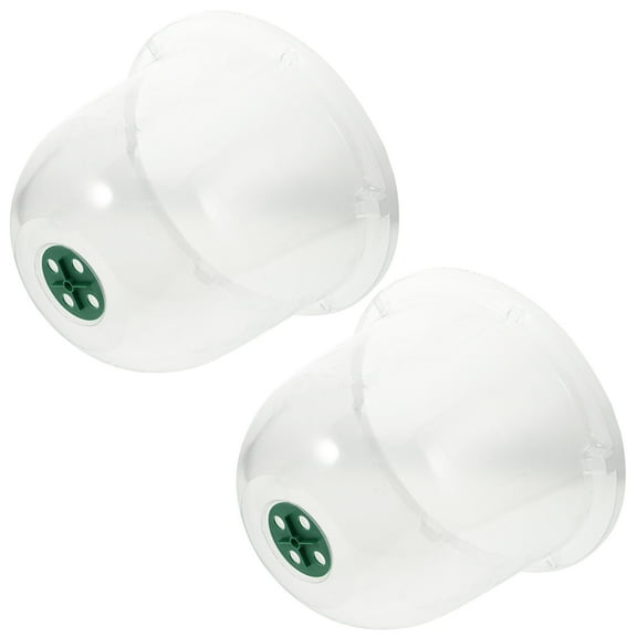 LEORX 2Pcs Outdoor Plant Shelter White Plastic Insulation Cover for Tomatoes Flowers