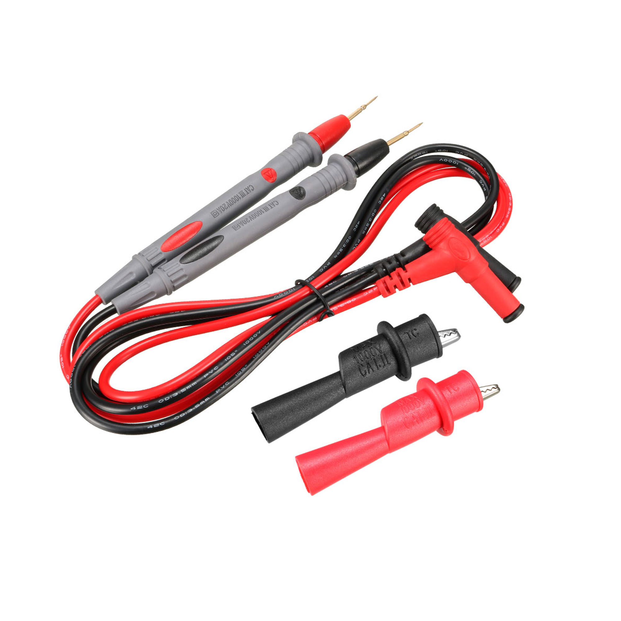 Banana Plug Digital Multimeter 1000V 20A Probe Test Leads 4in 1 Set