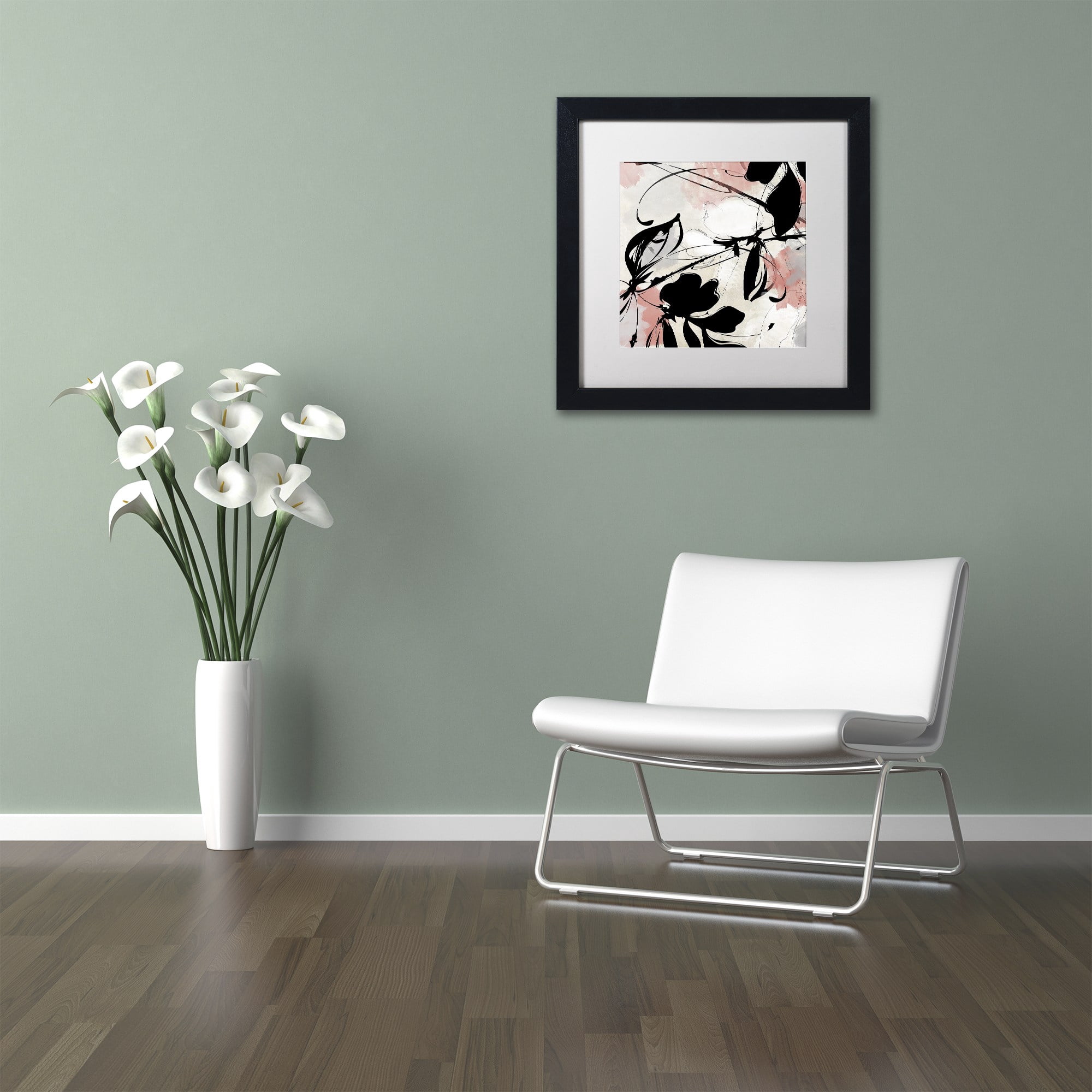 Trademark Fine Art "Manifesto with Coral" Canvas Art by Color Bakery White Matte, Black Frame