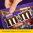 thumbnail image 5 of M&M's Dark Chocolate Candy, Sharing Size - 9.4 oz Bag, 5 of 11