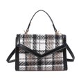 thumbnail image 5 of Bolso retro occidental, otoño 2025, nueva moda, bandolera informal a cuadros, bolso cuadrado pequeño, 5 of 5