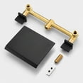 thumbnail image 3 of Two Handles High Flow Rate Matte Black Wall Mount Waterfall Tub Filler, 3 of 7