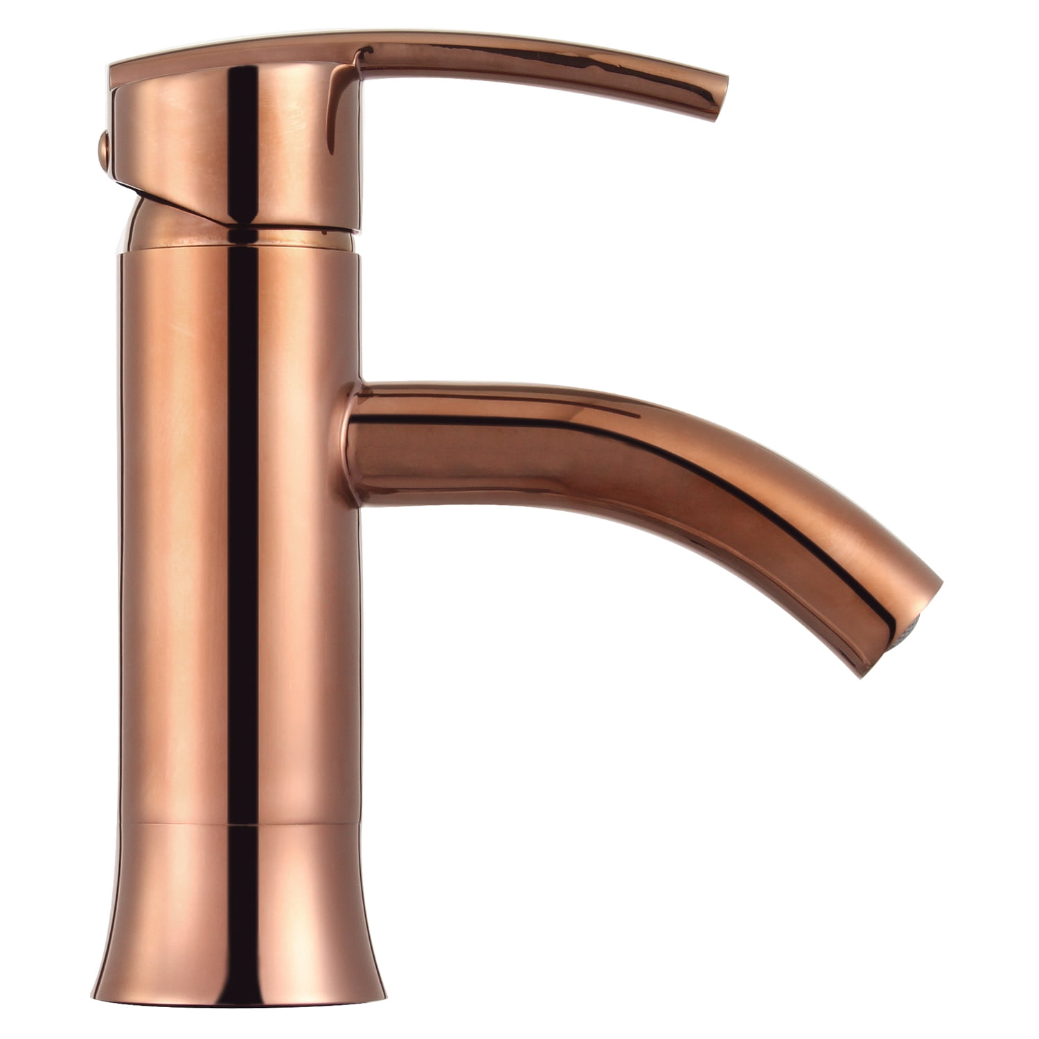 Waverly 7" Single Hole Single Handle Modern Bathroom Sink Faucet - Rose Gold