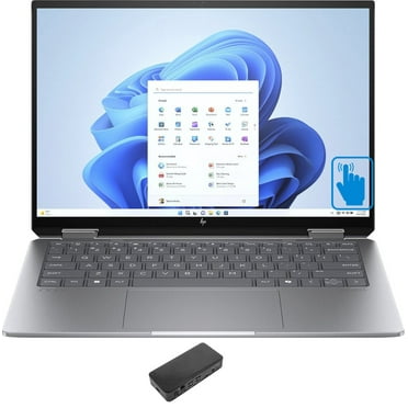 HP Envy x360 14-fc0013dx Home/Business 2-in-1 Laptop (Intel Ultra 5-125U 12-Core, 14.0in 60 Hz Touch Wide UXGA (1920x1200), Intel Graphics, 16GB LPDDR5 6400MHz RAM, Win 11 Home) with USB-C Dock
