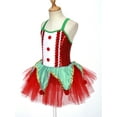 thumbnail image 5 of Zaldita Kids Girls Christmas Elf Costume Santa Claus Cosplay Sequin Ballet Dance Xmas Dress Green 4, 5 of 7