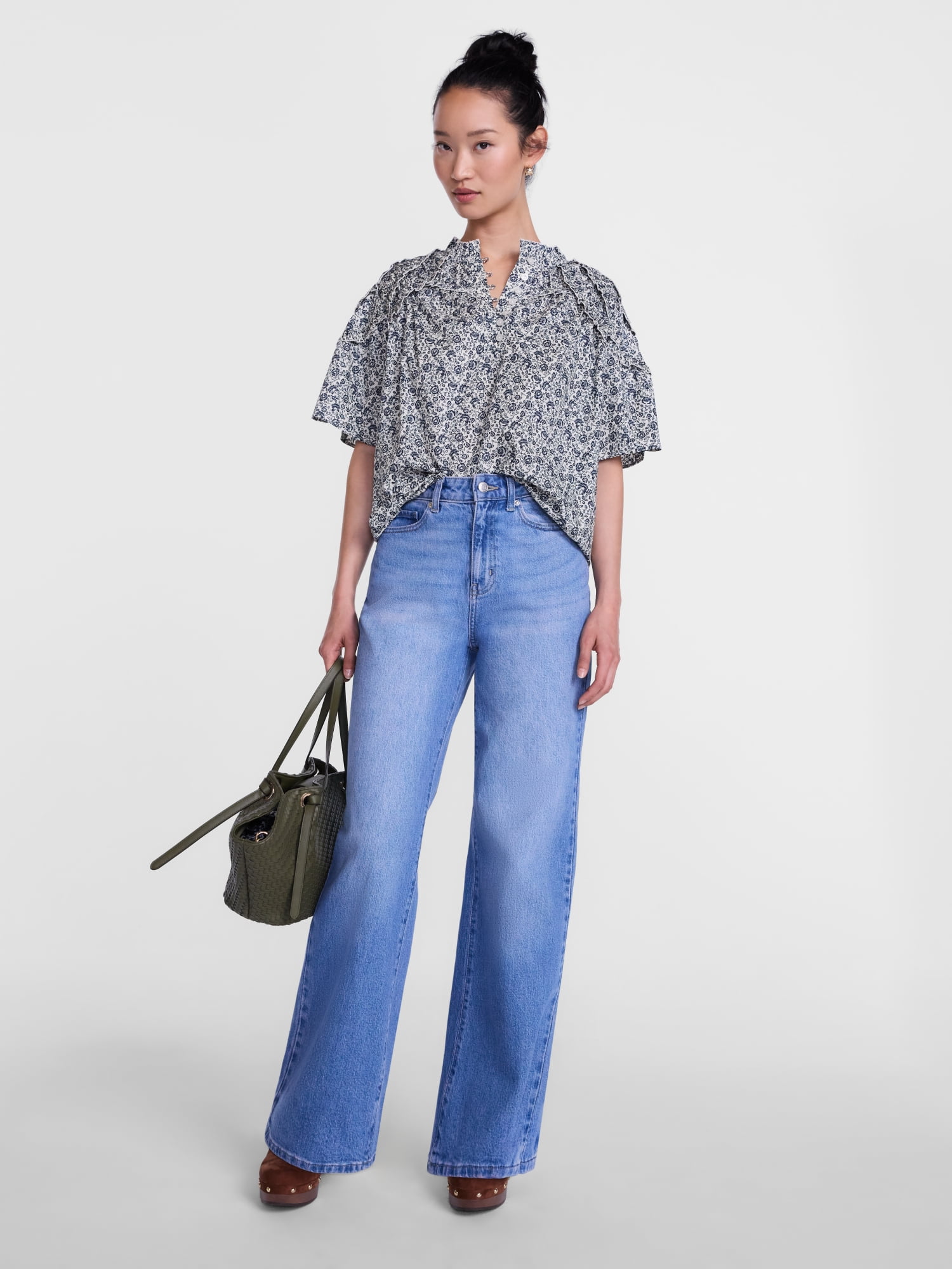 Scenario Women's Wide Leg Jeans, Sizes 0-20