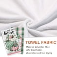 thumbnail image 4 of Fall Hello Pumpkin Kitchen Dish Towels Set of 2, Green Pink Autumn Plaid Check Hand Towels Drying Baking Cooking Cloth, Thanksgiving Farmhouse Home Sweet Home Kitchen Decor 18 x 26 Inch, 4 of 6
