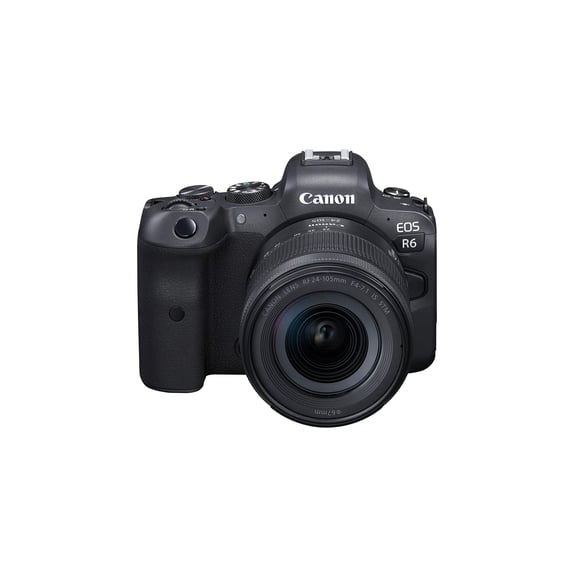 Canon EOS R6 Full-Frame Mirrorless Camera   RF24-105mm F4-7.1 is STM Lens Kit, Black (4082C022)