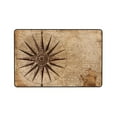 thumbnail image 7 of Compass Nautical Antique Navigation Rugs Doormat, Non-Slip Machine Washable Carpets Floor Door Mat , 36" x 24", 7 of 7