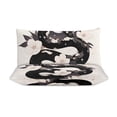 thumbnail image 3 of 3 Pcs Soft Bedding Set, Includes 1 Duvet Cover with Zipper And 2 Pillow,Shams Flower Entwined Snake Queen(90"×90"), 3 of 8
