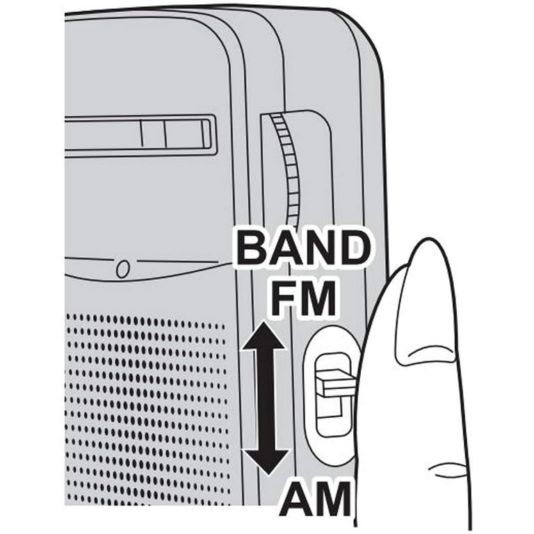 Panasonic RF-P50D AM/FM Portable Pocket Radio, Battery