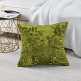 thumbnail image 5 of Home Soft Things Crushed Velvet 4 Piece Throw Pillow Cover Set - Avocado - 20" x 20", 5 of 8