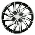 thumbnail image 1 of HLONK 14” Wheel Covers & Hub Caps Polypropylene Silver Black, 1 of 5