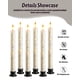 thumbnail image 2 of Velas de ventana sin llama de Lamp Da by, 6 x 24 cm, con mando a distancia, 2 of 7