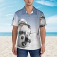 thumbnail image 4 of Fotbe Snowman And Christmas Tree Hawaiian Shirt For Men Unisex Summer Beach Casual Short Sleeve Cotton Linen Button Down Shirts-Small, 4 of 9