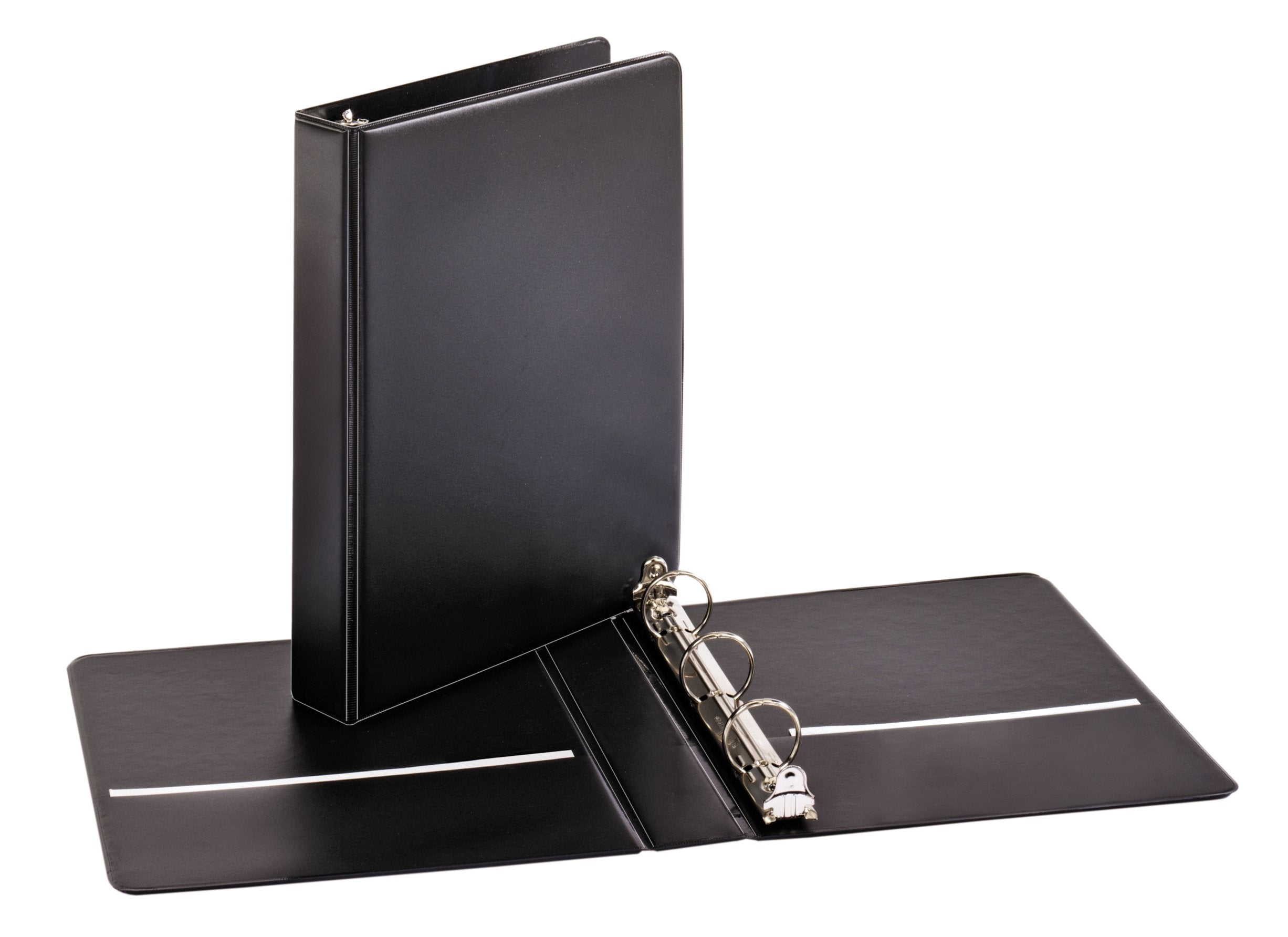 Cardinal 07201 Mini Round Ring Binder, 1 in., 8.5 x 5.5 in., Black, Pack Of 12