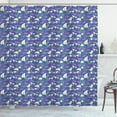 thumbnail image 1 of Ambesonne Floral Shower Curtain, Peacock Tail Outlined Motif, 69"Wx70"L, Multicolor, 1 of 3