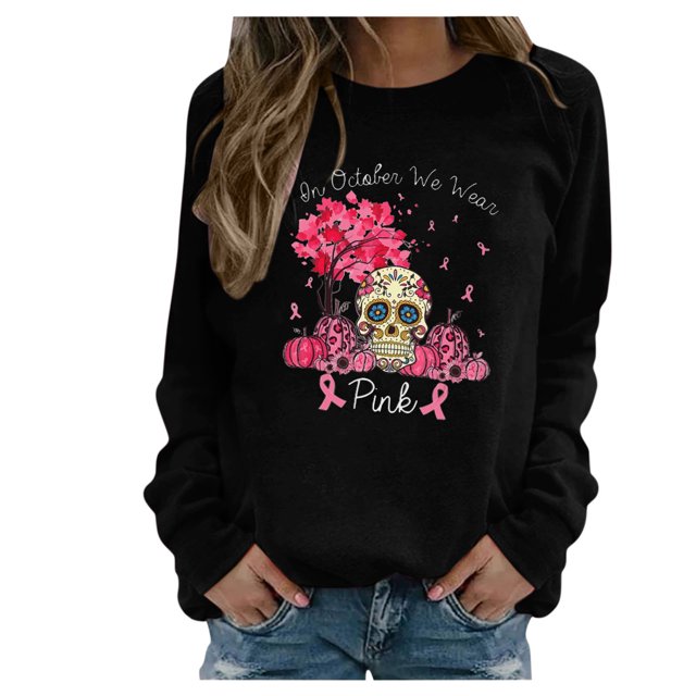 Sudaderas cortas con estampado de manga larga informal para mujer a la moda de pecho Fridja ghj987+687