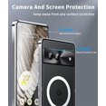 thumbnail image 6 of for Google Pixel 7 Case Compatible with MagSafe Charger Ultra Slim Matte PC Back Metal Frame Bumper Scratch Resistant Safety Lock Shockproof Protective Case, Silver, 6 of 7