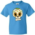 thumbnail image 3 of Inktastic Smiling Sugar Skull for Day of the Dead Youth T-Shirt, 3 of 5