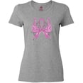 thumbnail image 3 of Inktastic Breast Cancer Awareness with Butterfly Ribbon Words Women's T-Shirt, 3 of 5
