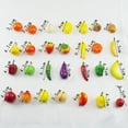 thumbnail image 4 of 5 mini frutas y verduras artificiales: manzana, pera, melocotón, plátano, naranja, limón, pimienta, chile, patata, tomate, decoración para el hogar y la cocina, 4 of 5