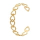 thumbnail image 2 of Pulsera para mujer, regalos para mujer, pulsera abierta de acero inoxidable con forma de corazón hueco, pulsera en forma de C, pulsera C, 2 of 2