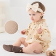 thumbnail image 6 of ZACPNCV Newborn Baby Cotton Booties Non-Slip Sole for Toddler Boys Girls Infant Winter Warm Fleece Cozy Socks Shoes Olive Green, 6 of 7
