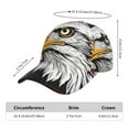thumbnail image 2 of Balery American Bald Eagle Gorra de béisbol de tamaño ajustable para correr, entrenar y actividades al aire libre. Gorra de papá para todas las estaciones., 2 of 6