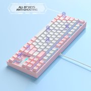 MageGee 75% Mechanical Gaming Keyboard, Blue Switch, LED Blue Backlit, 87 Keys Compact TKL Wired Keyboards