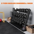 thumbnail image 6 of MITONOS 150/350 Dumbbell Sets with Rack, Rubber Hex Dumbbells, Free Weight set for Home Gym, Hand Weights with Chrome Handle for Strength Training, 6 of 7