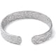 thumbnail image 3 of Pulsera rígida de acero inoxidable, ancha y abierta, de diseño irregular, ajustable, color plata, para mujer., 3 of 3