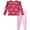 Dusty Orchid, variant on Girls Leggings Set Long Sleeve Top and Legging Pants Matching Outfit for Girls 2 Piece