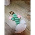 thumbnail image 3 of Macrame Cute Captus Bohemian Handmade | Tiny Keyring| Bag Accessories | Gift Idea, 3 of 9