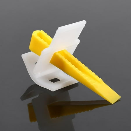 Spptty 500 Clips + 200 Wedges Floor Wall Tile Leveler Spacers Flat Leveling System Tools,Tile Leveler Spacers,Plastic Spacers