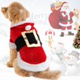 thumbnail image 3 of Nuevo disfraz de Papá Noel para perros, S, ropa navideña para mascotas, abrigo con capucha de invierno, ropa para perros, ropa para mascotas, Chihuahua, Yorkshire, caniche, 3 of 5