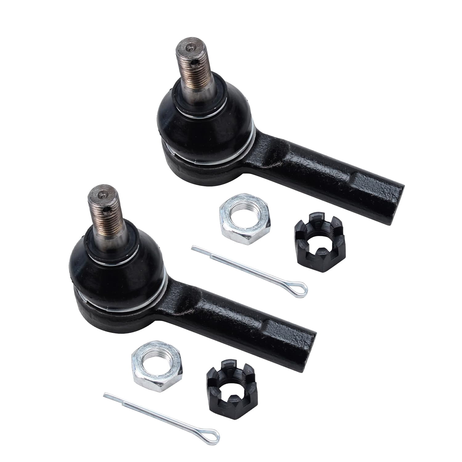 Detroit Axle - Front 8pc Suspension Kit for Nissan Xterra Frontier 2000-2004, 4 Upper Lower Control Arms 4 Inner & Outer Tie Rods Replacement 2001 2002 2003