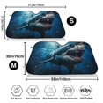 thumbnail image 3 of Honeii 3D Realistic Shark Print Car Sunshade for Windshield,Car Cover Sunshade Protector,Foldable Front Window Sun Visor,Fits Cars, SUVs, Trucks, 3 of 6