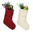 thumbnail image 6 of (Clearance) pdqouc Cozy Christmas Stockings Knitted Christmas Stockings With Lanyard Holiday Decorations Christmas Tree Hanging Ornaments Christmas Stocking Red Knitted Large Xmas Tree Home Decor, 6 of 9