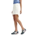 thumbnail image 3 of Lucky Brand Women's High-Low Raw Hem Denim Mini Skirt-White / 31, 3 of 3