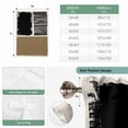 thumbnail image 6 of Brown Black Balloon Curtains for Bedroom/Front Door/Bathroom, Farmhouse Striped Modern Abstract Art Tie Up Curtains 63 Inch Length Light Filtering Kitchen Curtains Shades for Windows 46"x63", 6 of 8
