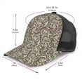 thumbnail image 2 of Lsque Flower Rose Printed Trucker Hat - Baseball Cap for Men Women - Breathable Mesh Side, Adjustable Fit - for Casual Wear, 2 of 7