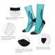 thumbnail image 4 of Balery a Teal Ribbonin Calcetas Largas con Estampado para Hombre y Mujer – Suaves y Transpirables, Talla Única (US 5-11), 4 of 6