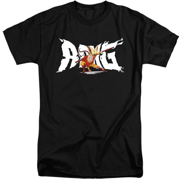 Avatar The Last Airbender Aang and Momo Unisex Adult Tall T Shirt