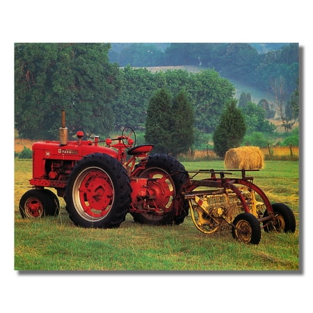 Old Farmall Model M Farm Tractor w/ Hay Rake Photo Wall Picture 8x10 Art (Best Hay Day Farm Names)