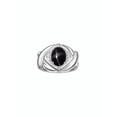 thumbnail image 4 of RYLOS Rings for Women Silver Ring XOXO Hugs & Kisses 9X7MM Gemstone & Diamond Ring Black Star Sapphire Jewelry for Women Size 11, 4 of 8