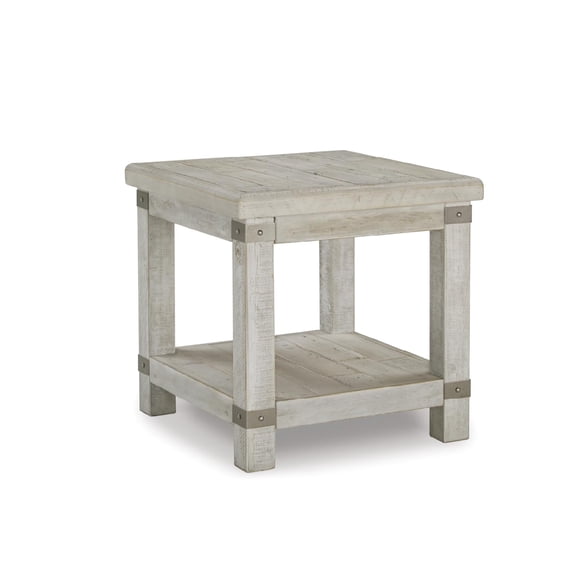 Signature Design by Ashley Carynhurst Table d'Appoint en Blanc Délavé et Gris