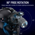 thumbnail image 5 of LED Rechargeable Headlamp, 150000LM Head Lamp Super Bright with 9 Modes & IPX6 Waterproof Zoomable Head Lights for Forehead, 90掳 Adjustable Headlamps for Camping Hiking Hunting Fishing Car Repair, 5 of 8