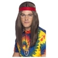 thumbnail image 1 of Smiffys Ensemble d'Accessoires de Costume Hippie pour Hommes, 1 of 2