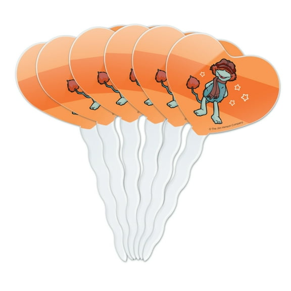 Boober Fraggle Rock Heart Love Cupcake Picks Toppers Decoration Set of 6